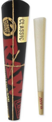 Photograph of product: Raw Cones - Black - 1 1/4