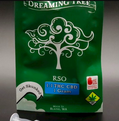 Photograph of product: Dreaming Tree - 1:1 CBD:TH-oui - RSO