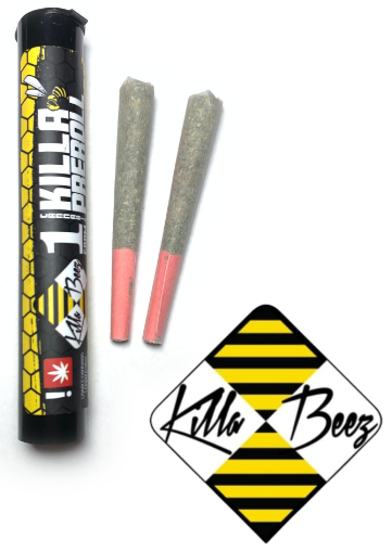 Photograph of product: KILLA BEEZ | PRE-ROLL 2-PACK | TROP Z