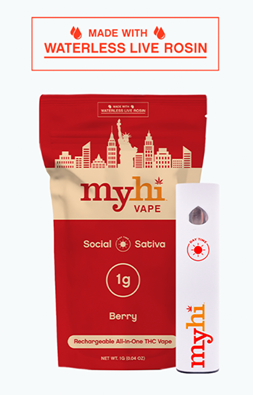 Photograph of product: Myhi - Social Oui'd Berry - AIO Live Rosin Vape Pen