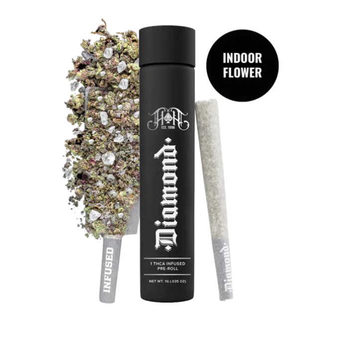Photograph of product: Heavy Hitters I Infused Preroll I Permanent Marker Diamond Infused 5pk Preroll - 2.5g