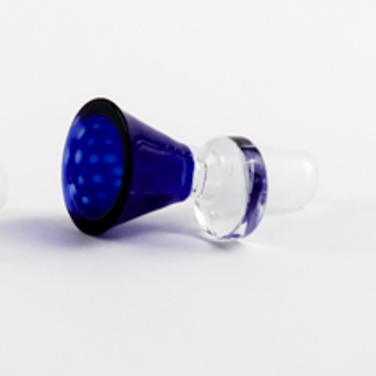 Photograph of product: LuvBuds - 14mm Blue Martini Colored Bowl - Male