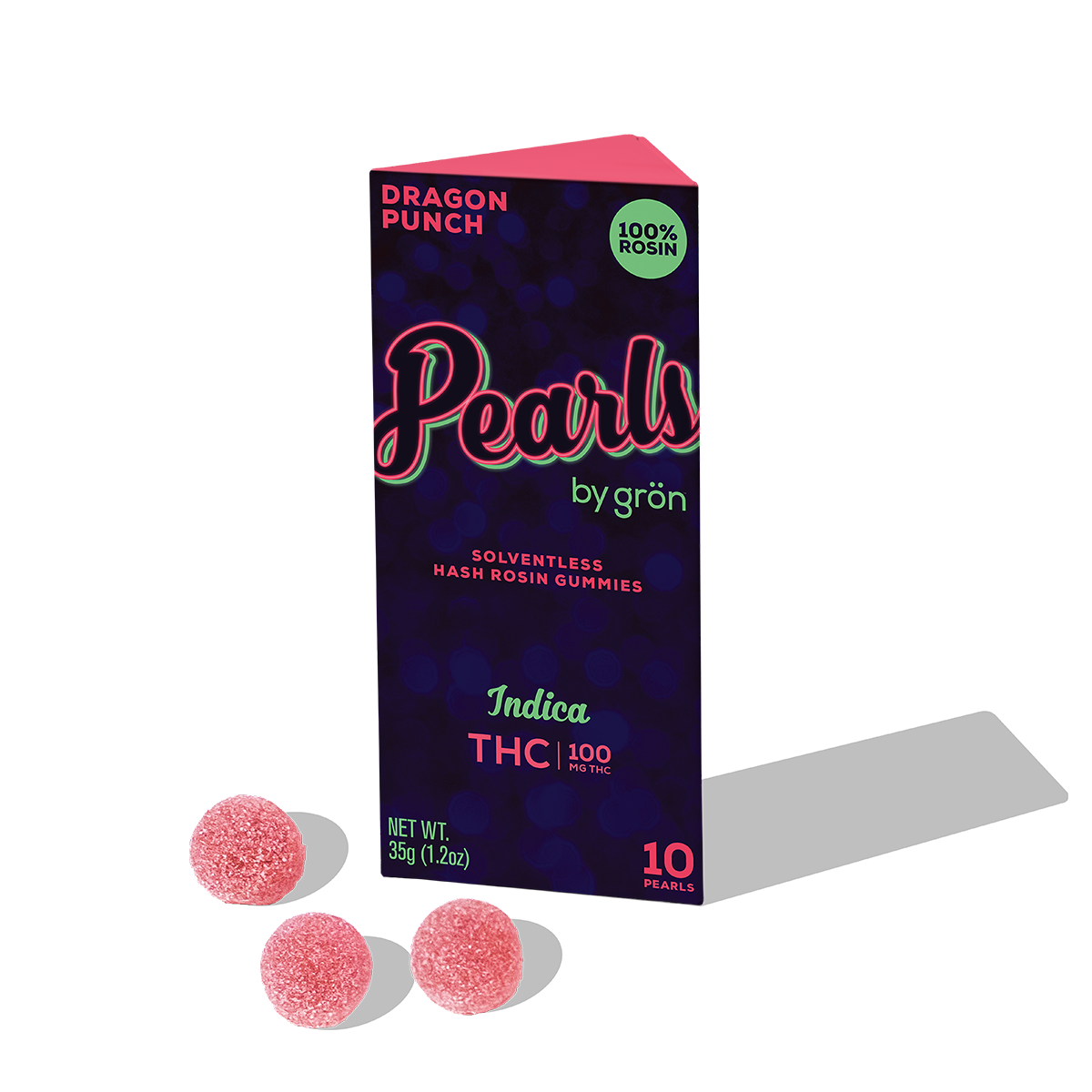 Photograph of product: au chocolat Rosin Dragon Punch Gummies 100mg (10mg ea | 10-Pack)