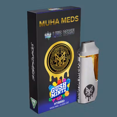 Photograph of product: Muha Meds - Live Resin Disposable Vape - (1g) - Hybrid - **GUSH MINTZ** (3/$50)