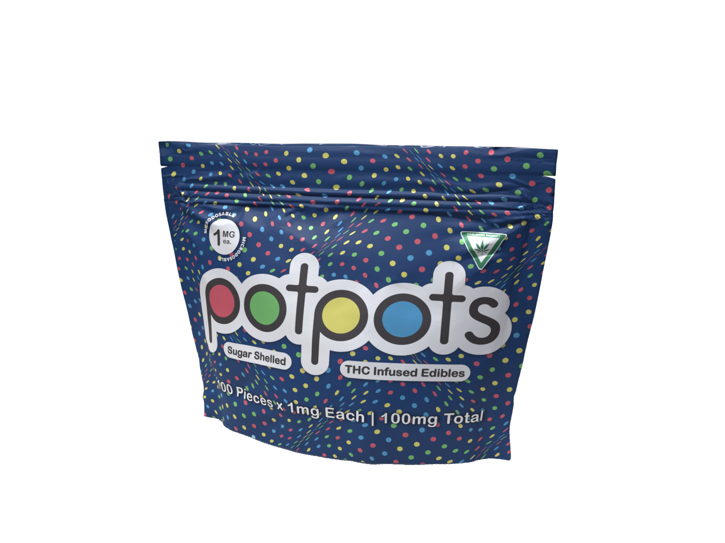Photograph of Product: Potpots - Dark Chocolate 100mg