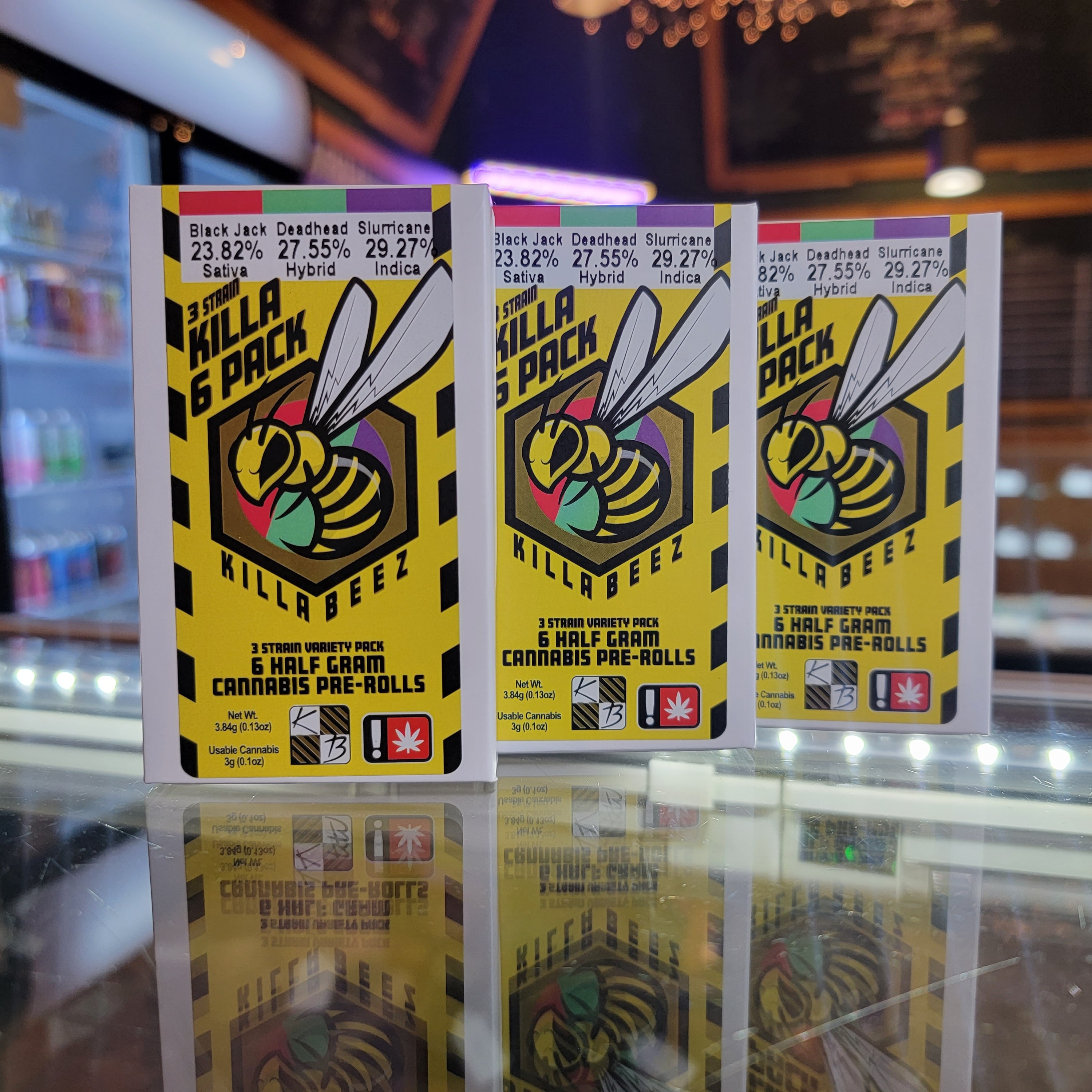 Photograph of product: Killa Beez Gary Runtz Hybrid 6PK Prerolls