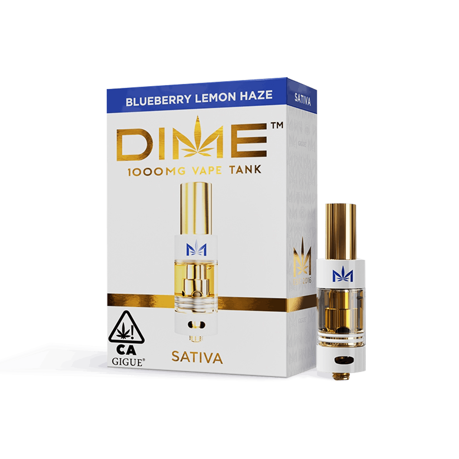 Photograph of product: Dime Industries | Blueberry Lemon Haze | Cartridge | 1g