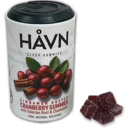 Photograph of product: Gummies | au chocolat Rosin | Cinnamon Cranberry 2:1 CBN : TH-oui | 5mg Per Serving | 20pk