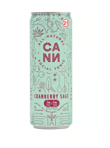 Photograph of product: Cann - Cranberry Sage 12oz (3mg THC 6mg CBD)