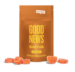 Photograph of product: 10ct/10mg Live Resin Troches (Mango)