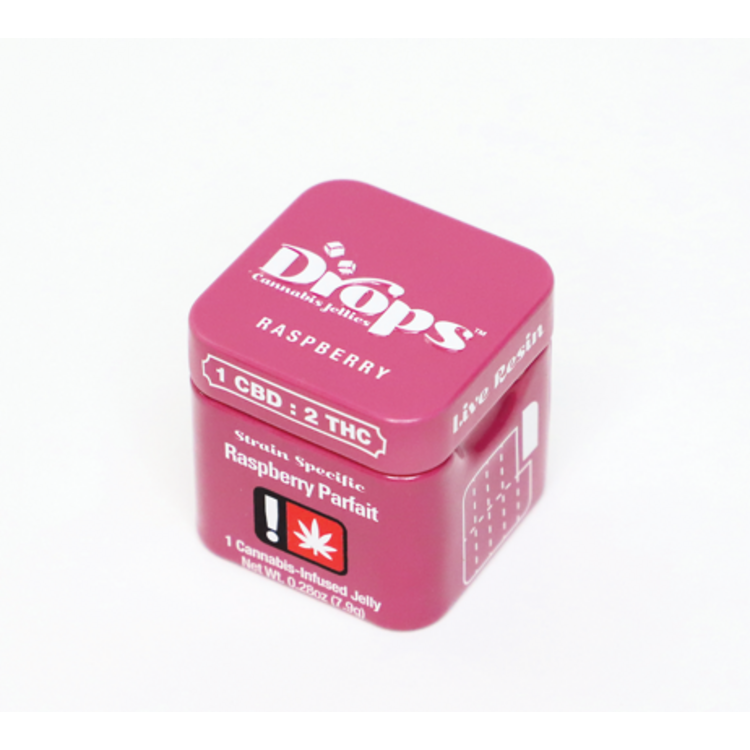 Photograph of product: Drops 100mg Single Raspberry
