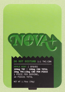Photograph of product: Gummies | Apple Mint Do Not Disturb (I) | 10mg TH-oui: 10mg CBN | Nova