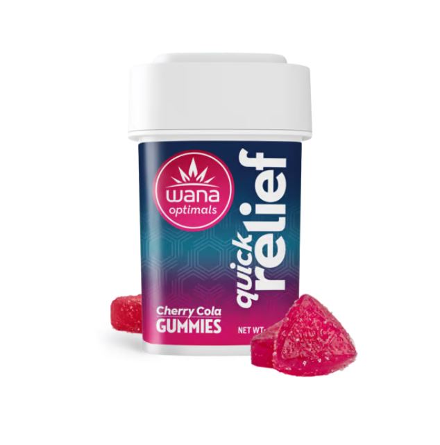 Photograph of product: Wana Quick Relief Cherry Cola Gummies THC/CBC/CBG 50mg:50mg:50mg
