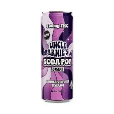 Photograph of product: UNCLE ARNIE'S | GRAPE SODA | 12 OZ | 100MG
