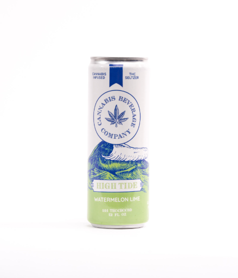 Photograph of product: High Tide - Oui'd Infused Seltzer 1:1:1  - Watermelon Lime (10mg TH-oui/CBD/CBC)