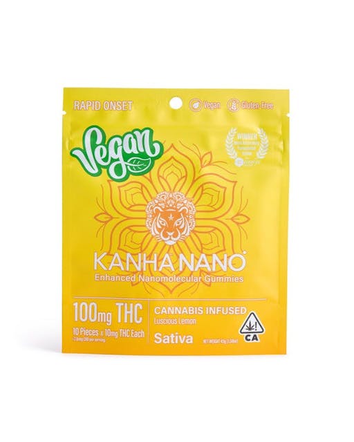 Photograph of product: Vegan Luscious Lemon 100mg - 