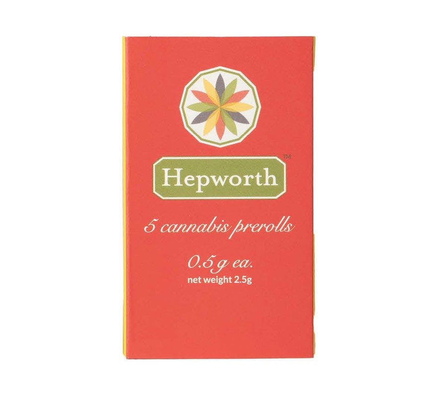 Photograph of product: Hepworth | Purple Bubble Sherbert | .5g | 5pk | Preroll