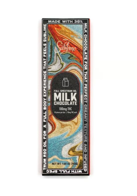 Photograph of product: RSO Milk Chocolate Bar | 100mg