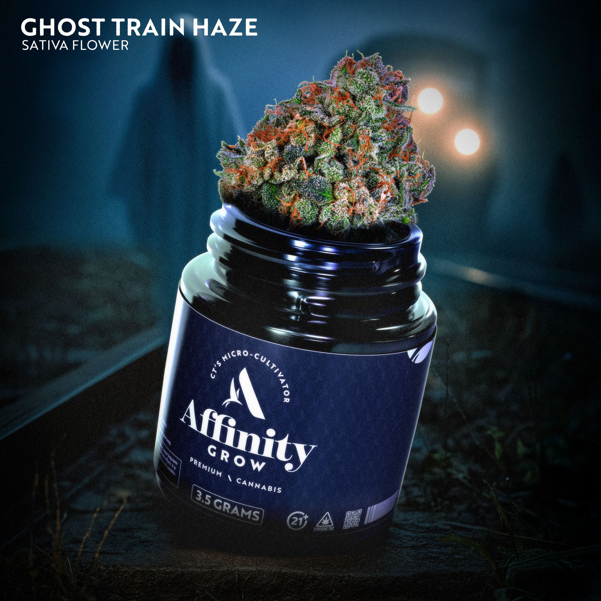 Photograph of product: Ghost Train Haze Flower T21.21% S 00602