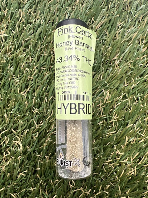 Photograph of product: PINK CERTZ 1.5G - INFUSED PREROLL - 