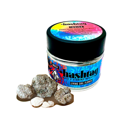 Photograph of product: au chocolattag Infused Flower Strawberry Cheesecake x Pink Rozay 3.5g - 