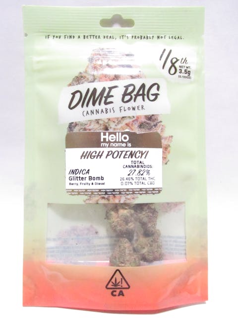Photograph of product: Dime Bag 1/8 Glitter Bomb - Glitter Bomb