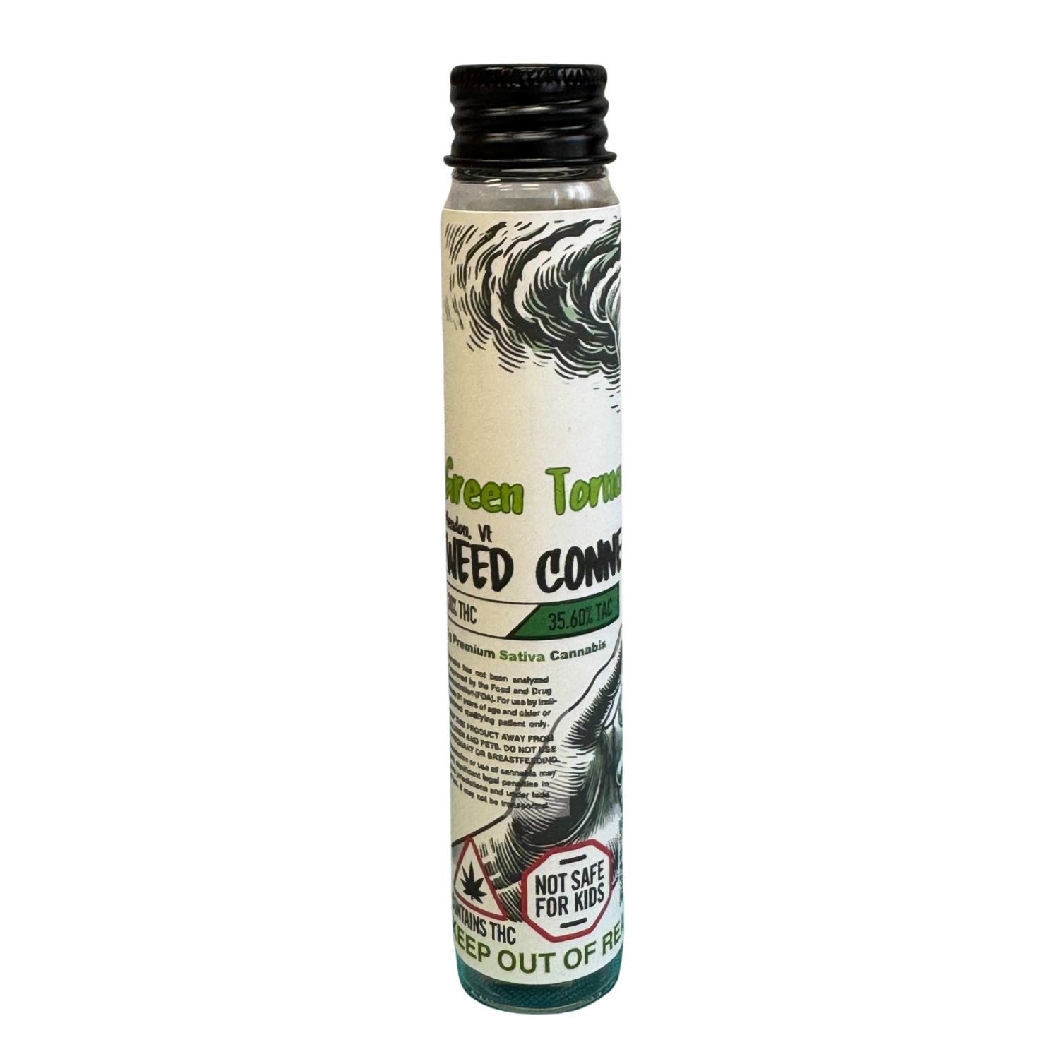 Photograph of Product: Green Tornado | 1g Pre-roll | Weed Connections
