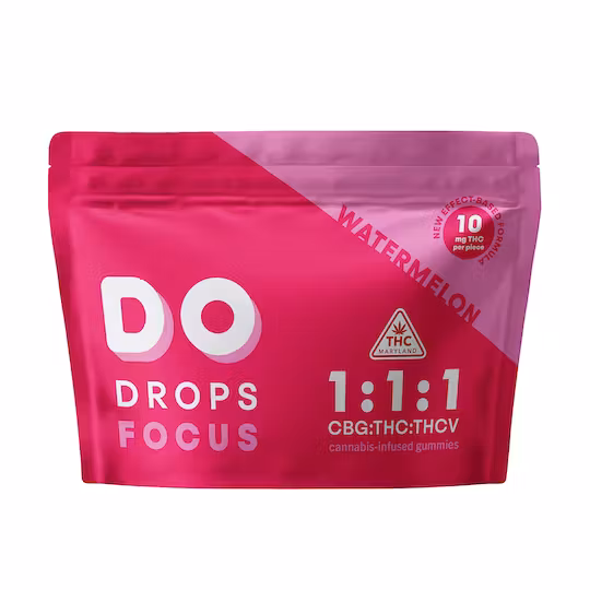 Photograph of product: DO Drops (100mg CBG:100mg TH-oui:100mg TH-ouiV) Watermelon 1:1:1