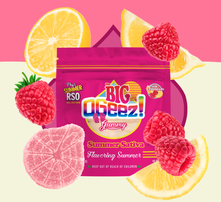 Photograph of Product: PEG'S BIG PINK LEMONADE RSO GUMMY 50MG