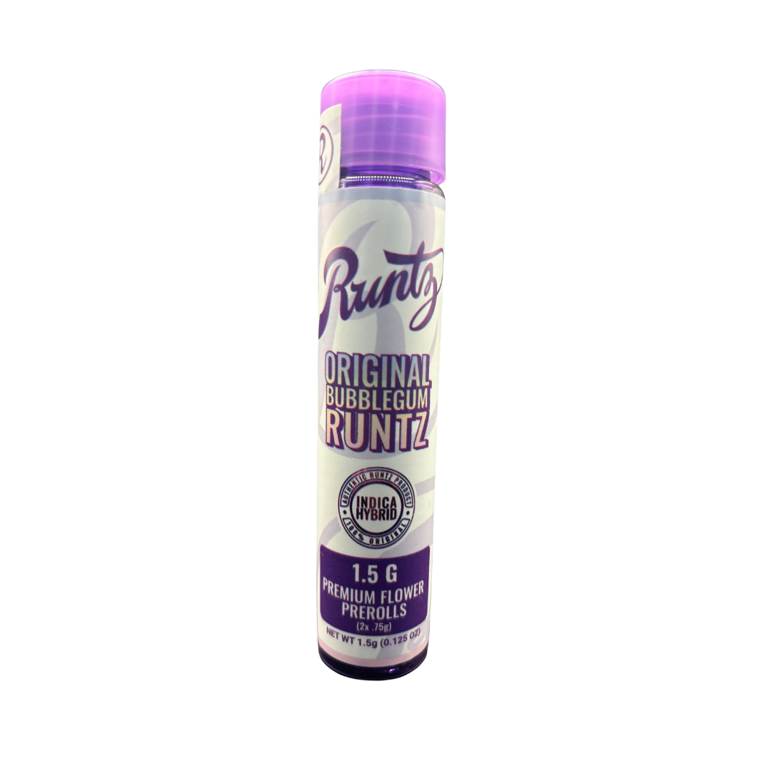 Photograph of product: RUNTZ | 0.75g Pre-Roll 2pk |  Bubblegum Runtz