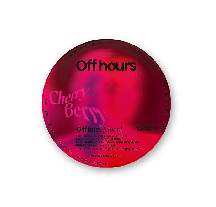 Photograph of Product: Off Hours | Cherryberry Offline [Sleep] | Gummies-100mg