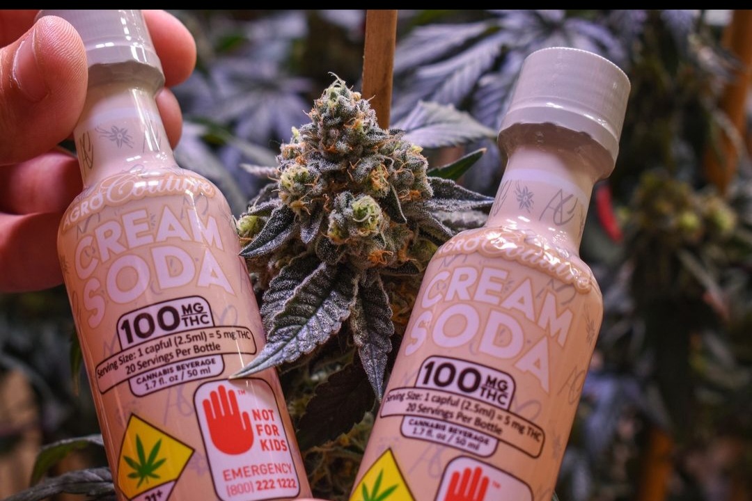 Photograph of product: Agro Couture - Cream Soda - 100mg Liquid Edible - 1.7 oz