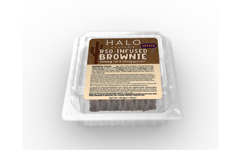 Photograph of product: RSO Brownie Oui'd - Halo Oui'd - 100mg