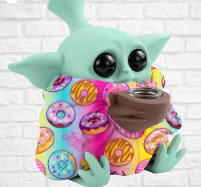 Photograph of product: Silicone Xmas Alien Water Pipe $20