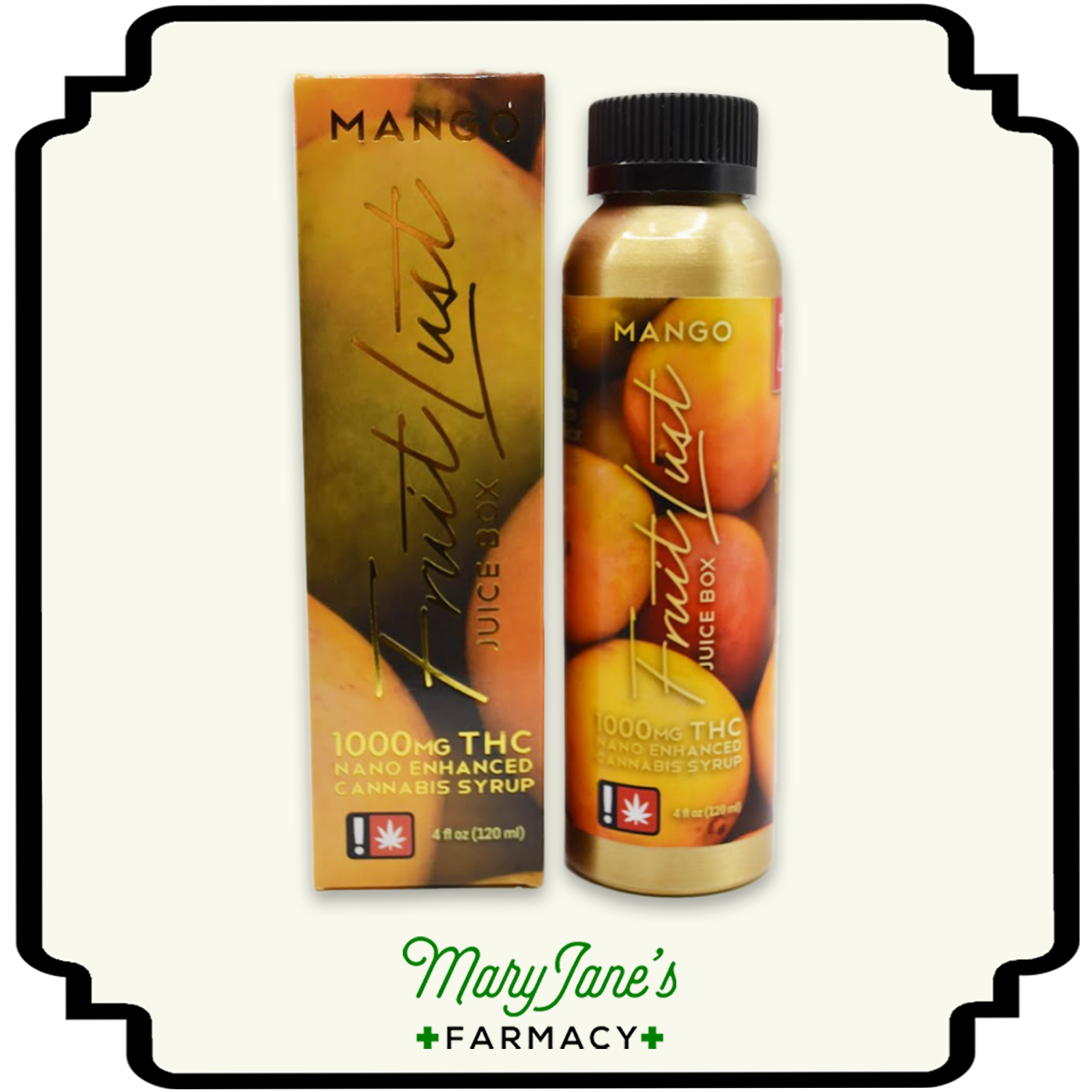 Photograph of product: Mango Juice Box Syrup | 1000mg