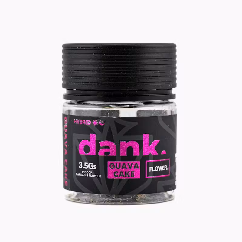 Photograph of product: Dank | Guava Cake flower, jar 3.5g