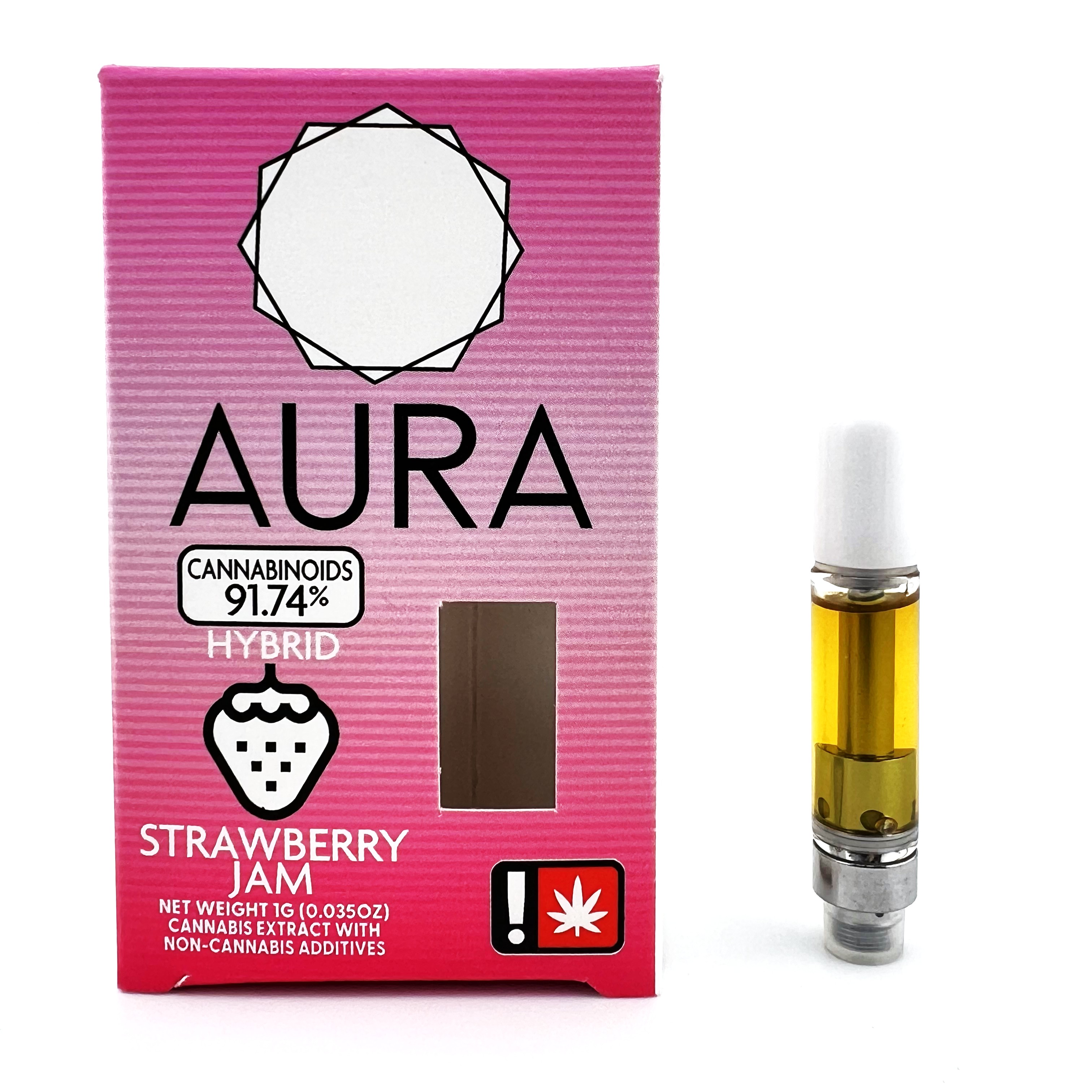 Photograph of product: Aura 1g Cart | Strawberry Jam