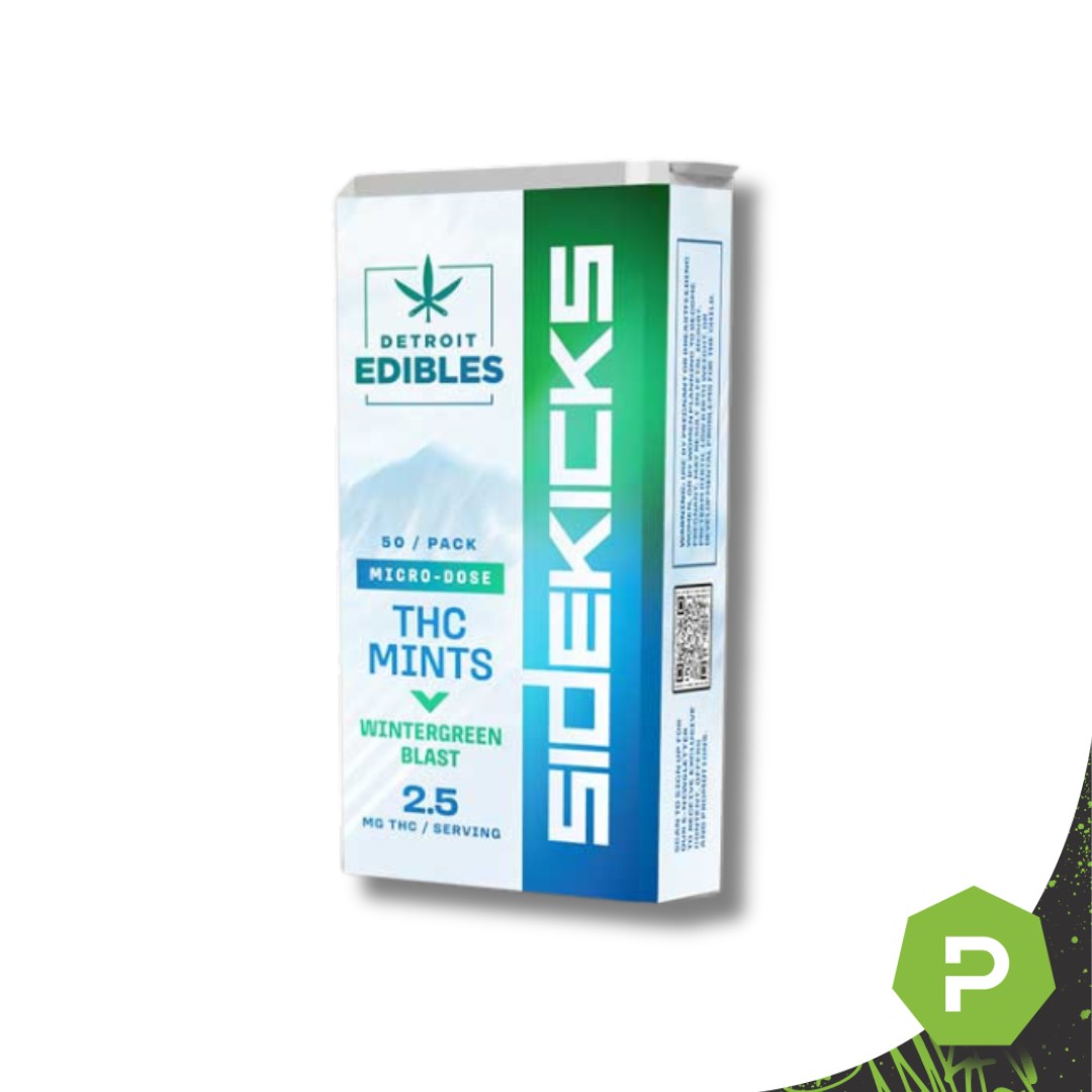 Photograph of product: Detroit Edible | 100mg Sidekicks | Wintergreen Blast