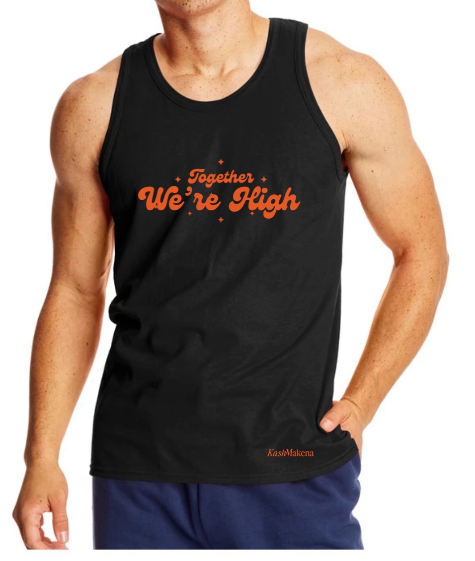 Photograph of product: KashMakena - "Together We're High" Tank Top - Black