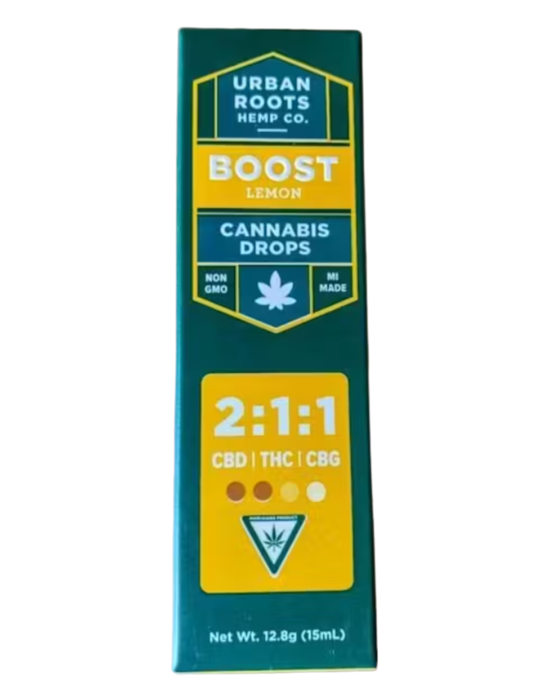 Photograph of product: REC | Urban Roots | 2:1:1 CBD/TH-oui/CBG Boost Drops