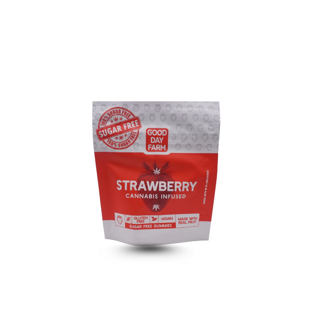 Photograph of product: GDF | Strawberry | Gummies | Sugar Free | 100mg