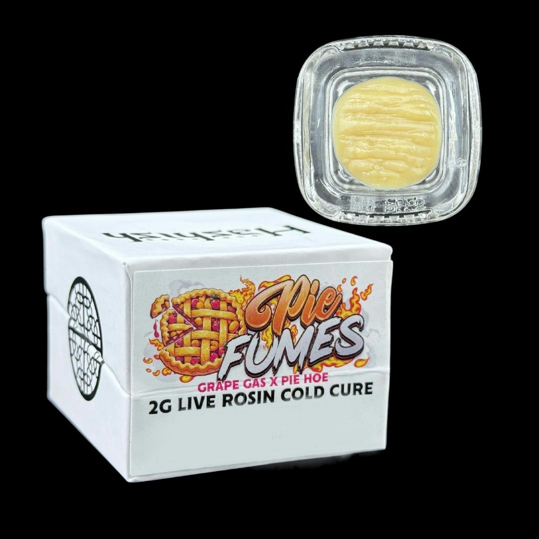 Photograph of product: au chocolatISH | PIE FUMES (H) | 2G WHITE BOX ROSIN