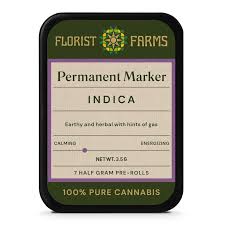 Photograph of product: Florist Farms | Pre Roll 7pk | Permanent Marker