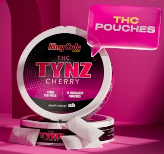 Photograph of Product: King Cole | Tynz | Cherry | 200mg | THC Pouch