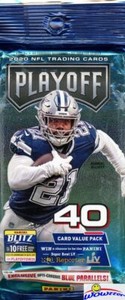 Photograph of product: Trading Cards | NFL | Cello Fat Pack | 2020 Playoff