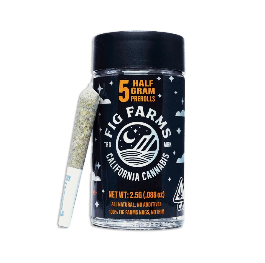 Photograph of product: Fig Farms Blue Face Rainbow Belts Pre-Roll (5pk)