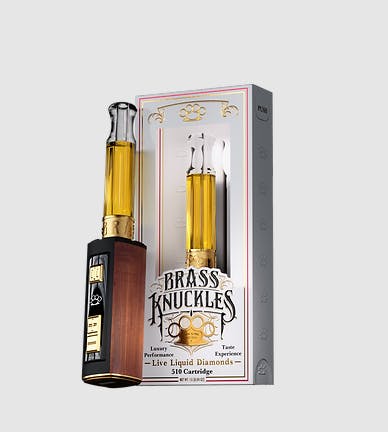 Photograph of product: Brass Knuckles | Sky Walker OG Liquid Diamonds | 1g Cart