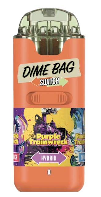 Photograph of product: Purple Punch x Pineapple Trainwreck 1g Switch Vape - 