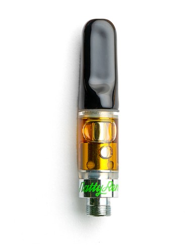 Photograph of product: Natty Rems | 1g Cart | Black Tip | Triangle x Banana Punch | I