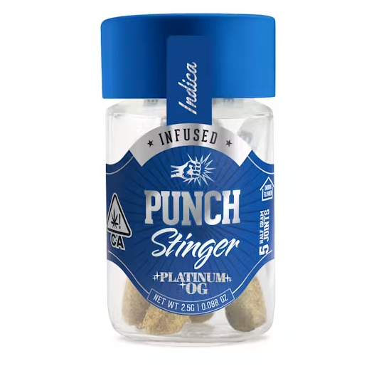 Photograph of product: Punch Stinger Platinum Og Infused Preroll Pack (I) 2.5g